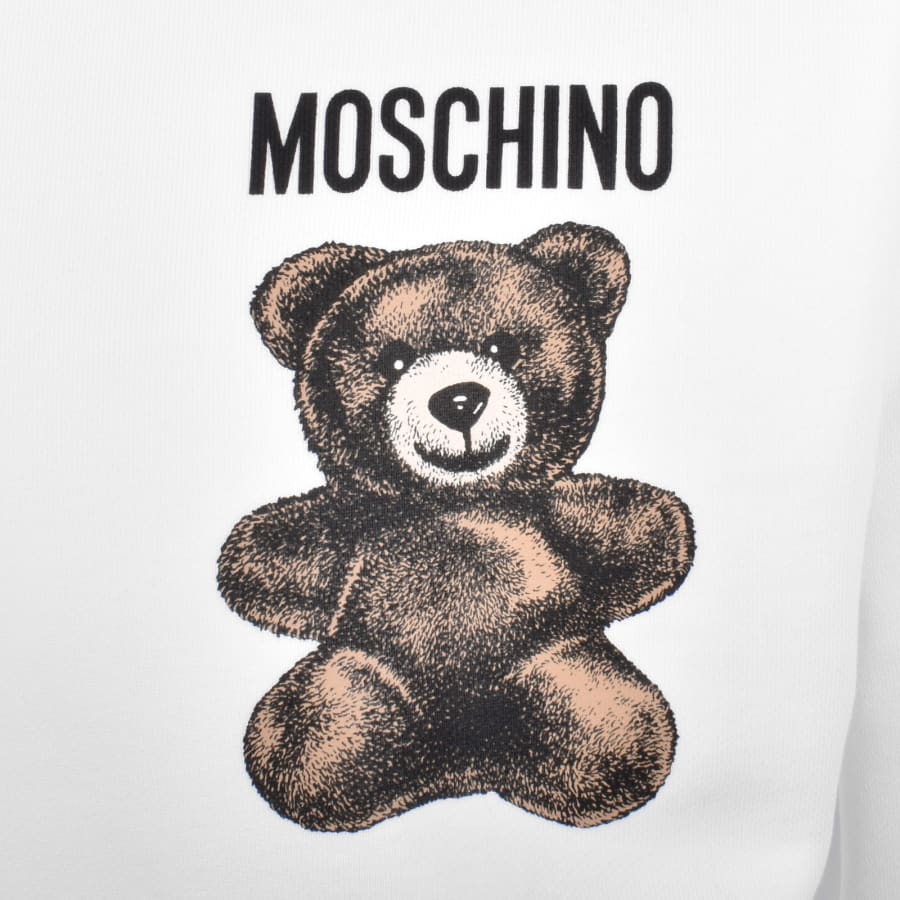 Moschino Bear Logo Sweatshirt White | Mainline Menswear